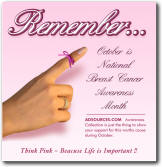 Think Pink - Promotional Product designed to create Breast Cancer Awareness while promoting your cause - message or your company - THINK PINK 
