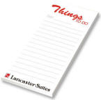 Bic Sticky Adhesive Note Pads 8"x3" imprinted in full color - FREE Lines if you need them