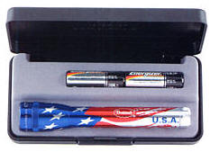 Mini Mag-Lite 2 Cell AA Maglite Flag - Flashlight with Your Logo - Made in USA