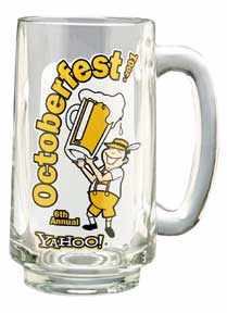 Beer Mug Glass Tankard 13 oz Promote Your Brand / Message on a Glass tankard reinforcing your message every time someone drinks from this large Glass Mug with a large Imprint area.