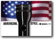 American Style Maglite Mag-lite Made in USA  American Flag US Flashlights with Your Logo