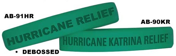 Hurricane Katrina Relief Silicon Band available for fast delivery