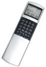 Pocket Calculator & World Time Clock in Silver with black sleeve