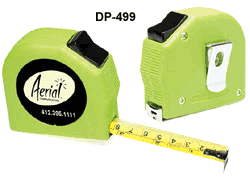 16’ Rubber Coated Tape Measure with Lock Stop & Belt Clip