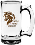 TG414: 12.5 oz. Thumbprint Glass Tankard-Glass Tankard - Beer Mug with your logo 