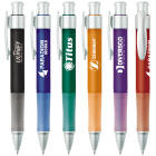 Vivid Pens Translucent Color Barrel Pens with Silver Accents for 99 cents each