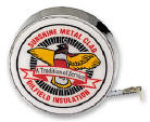 Barlow Chrome Tape Measure B37V with Your Logo Printed Barlow Lifetime Guarantee at Your Promotional Products Source ADSOURCES.com