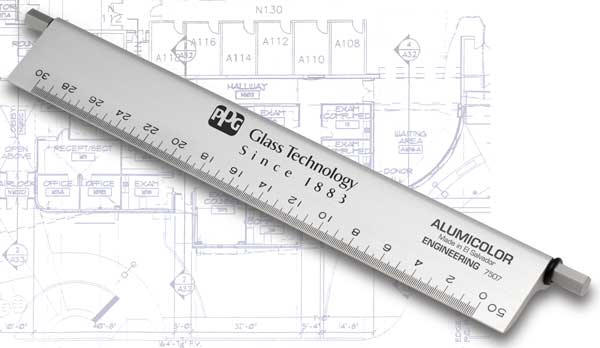 Architects Scale 18 Hollow Triangular Aluminum Custom Imprinted  Promotional Products