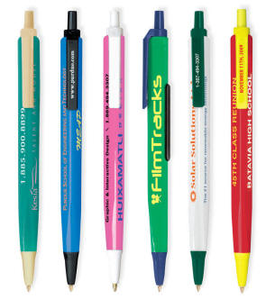 Bic Tri Stic Ballpens imprinted with your message in 3 locations