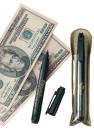 SMART MONEY ™ Counterfeit Money Detector Pen detects authenticity on U.S. currency instantly.